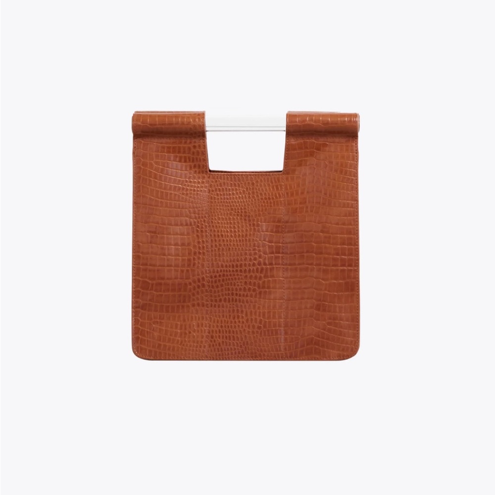 The Crossbody by Beis in Cognac Croc